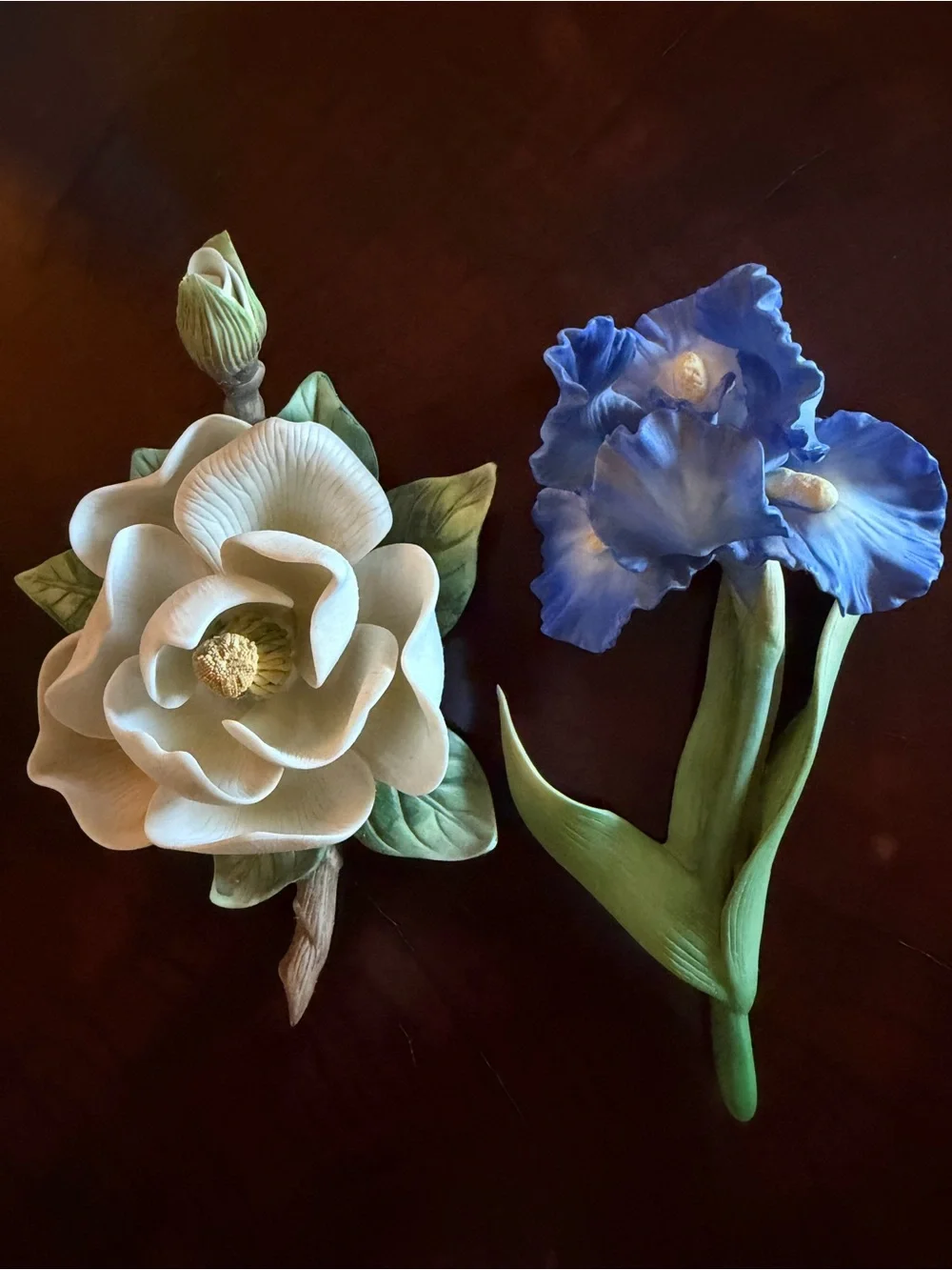 Vintage Avon Porcelain Seasons In Bloom Flower Figurines